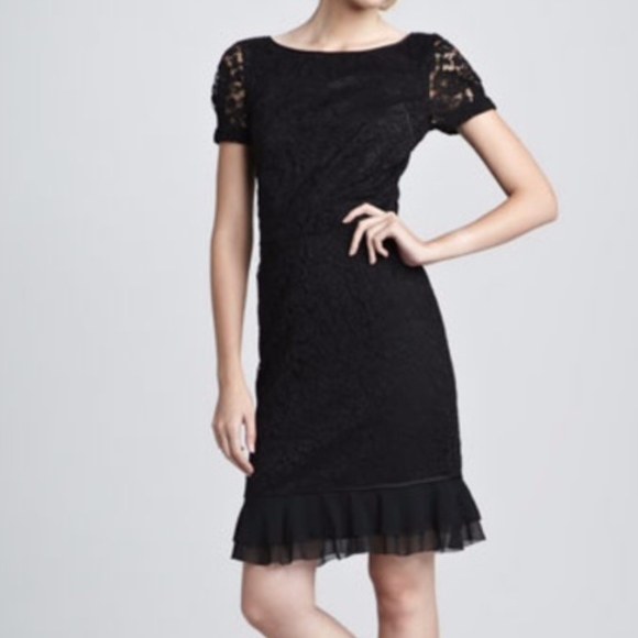 Tory Burch Dresses & Skirts - Tory Burch Bovary Black Lace Evening Dress sz 12